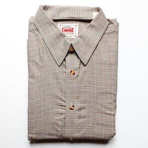 The Viyella Empire Collection Men's Dress Shirt Cream,  Slate Blue, Rust Size XL